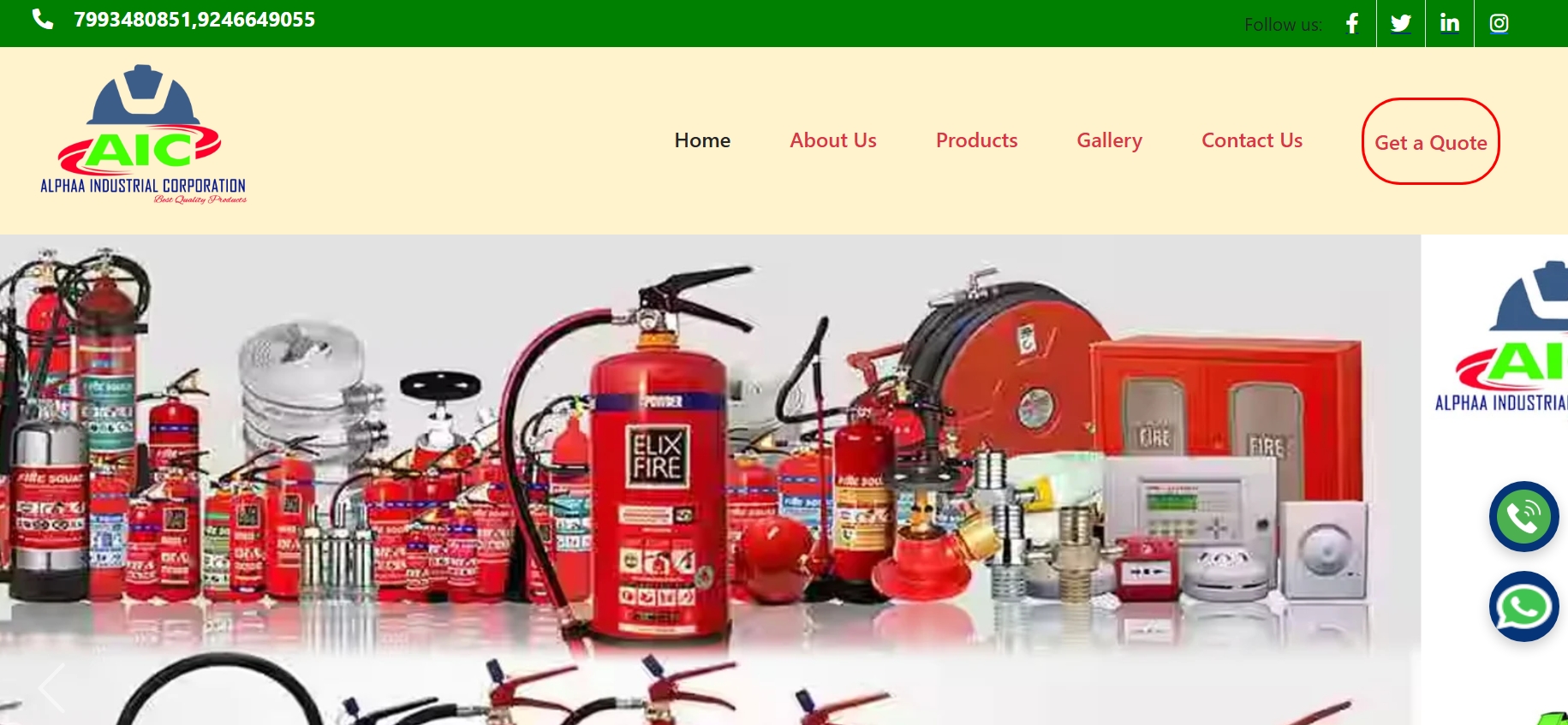 Alphaa Industrial Corporation Website